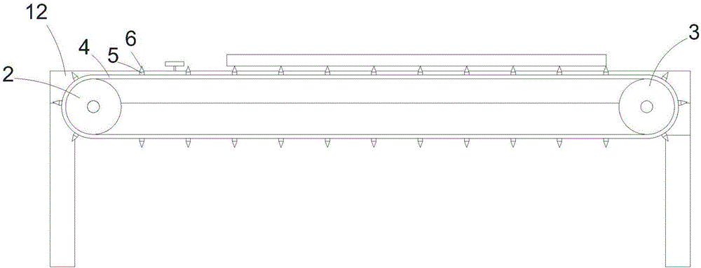 Glass substrate conveying mechanism