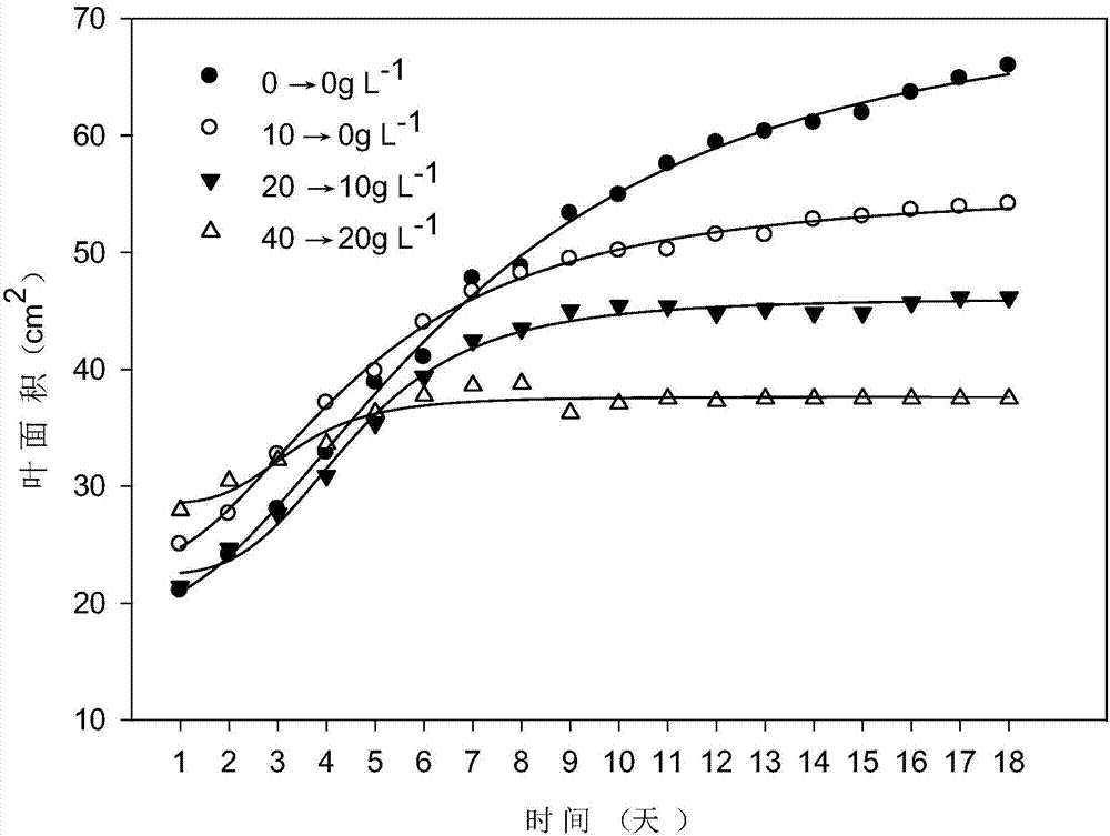 A method for making crop irrigation strategies based on a leaf area increasing model