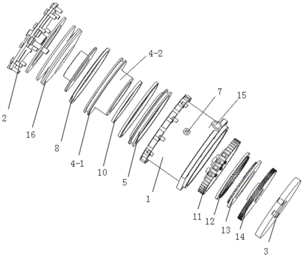 Multifunctional parking brake and electric wheel