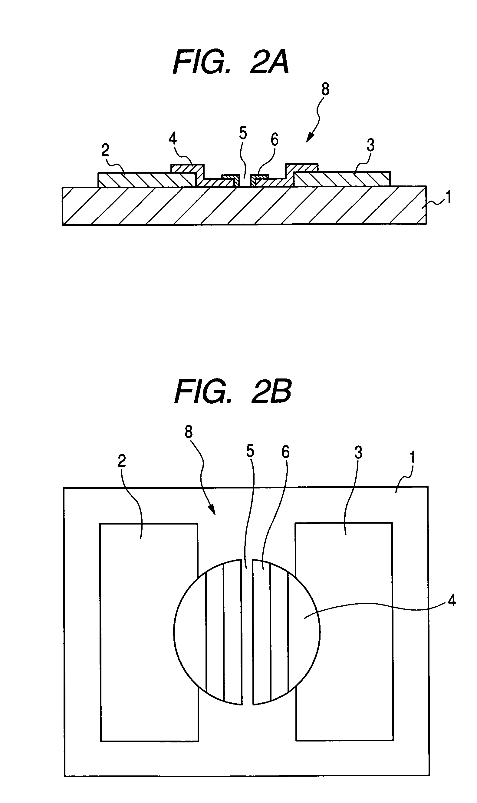 Electron emitting devices having metal-based film formed over an electro-conductive film element