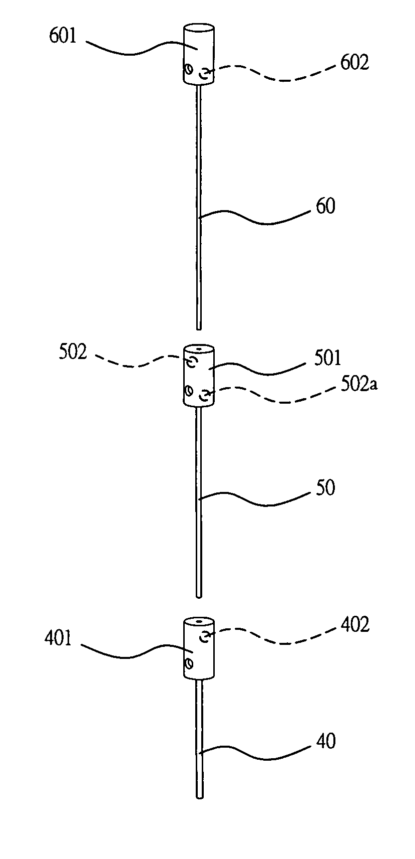 Coaxial tissue block puncher set