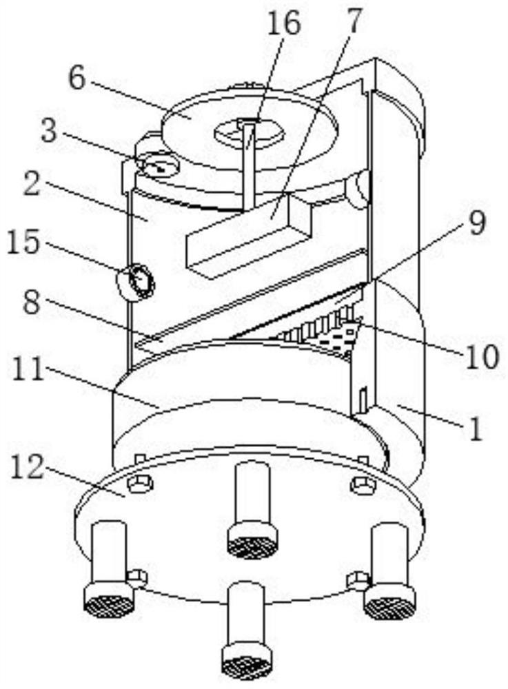 A high school physical magnetic field line simulation device