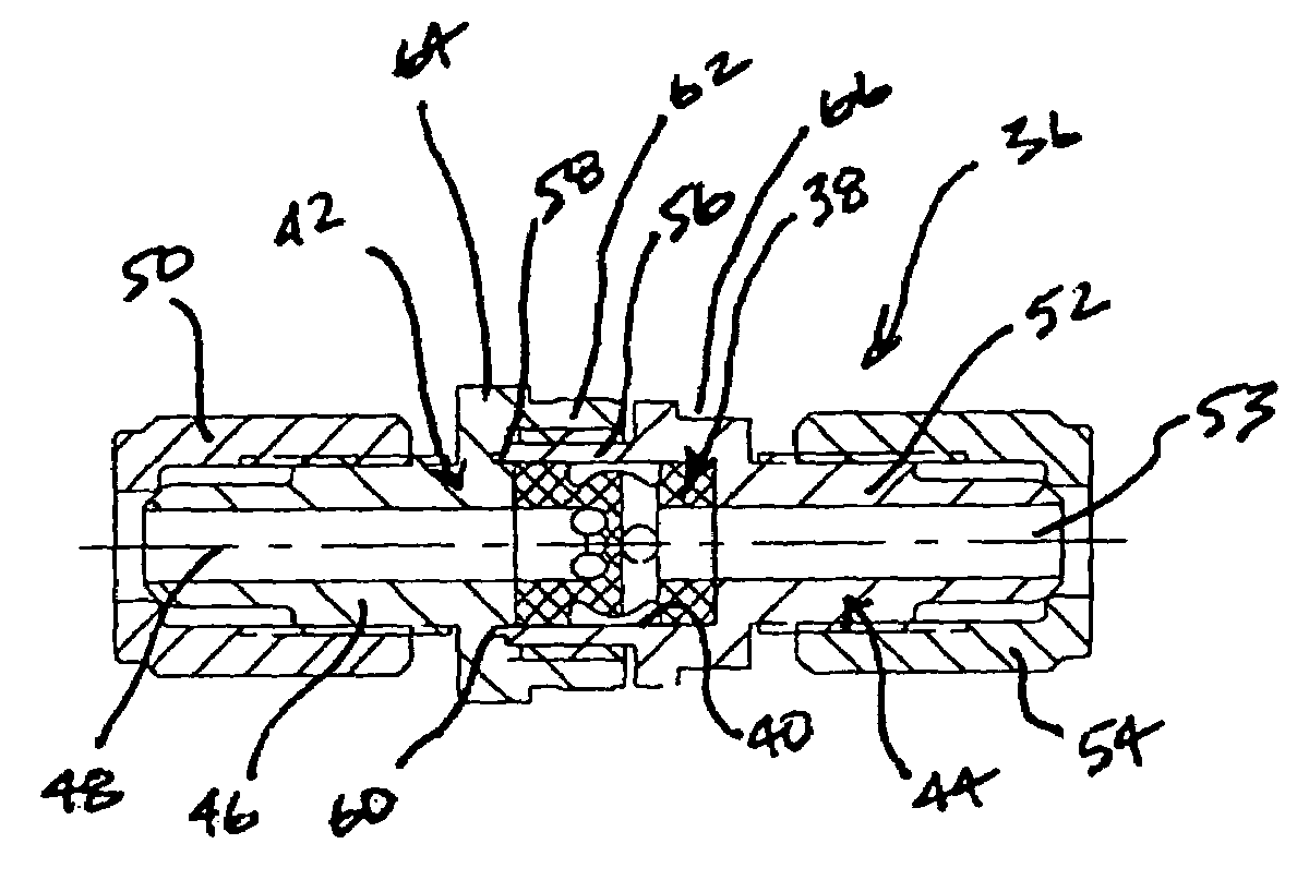 Static mixing device