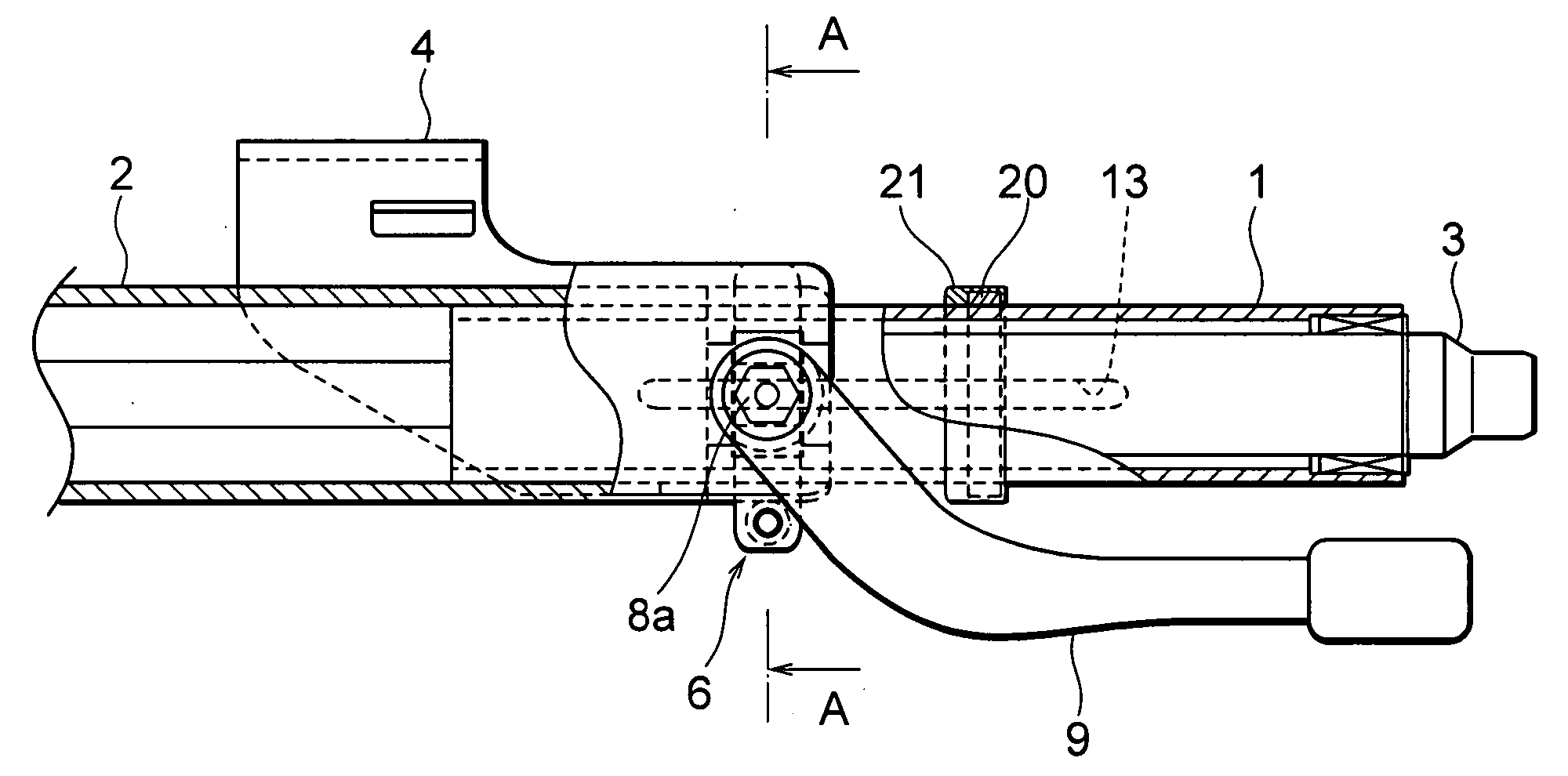 Vehicle impact absorption type steering column device