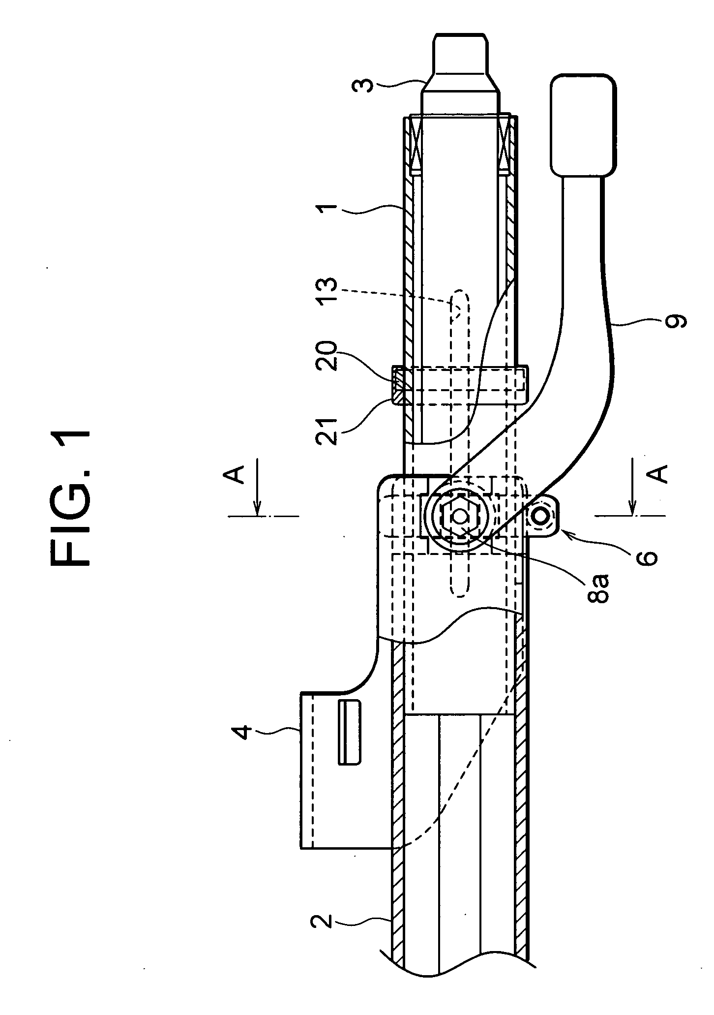 Vehicle impact absorption type steering column device