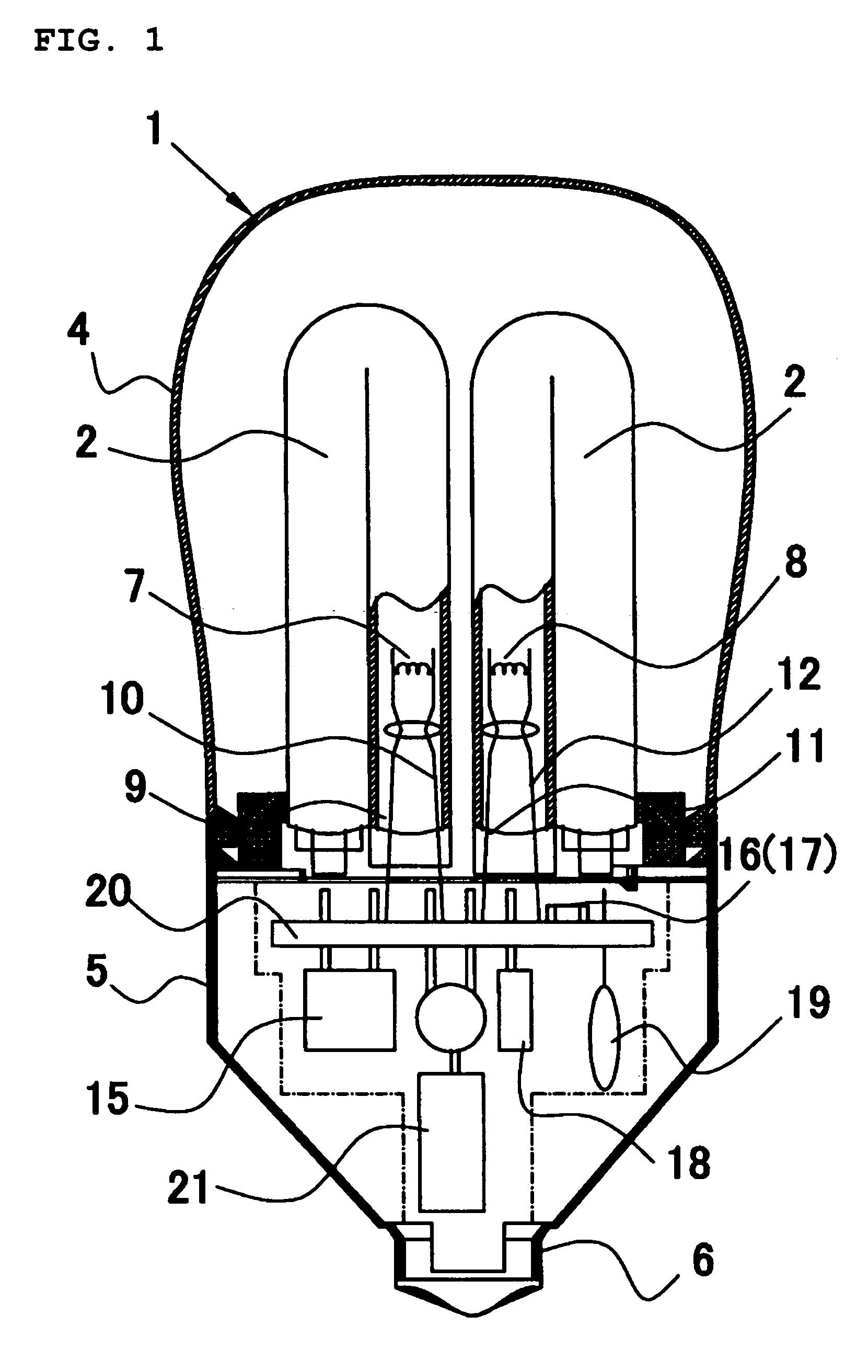 Fluorescent lamp lighting device