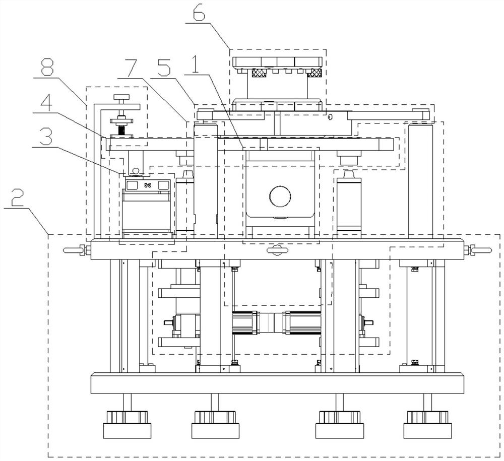 Air suspension reversing frame of static balancing machine and air suspension type static balancing machine