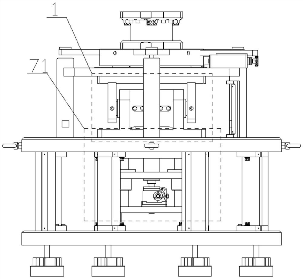 Air suspension reversing frame of static balancing machine and air suspension type static balancing machine