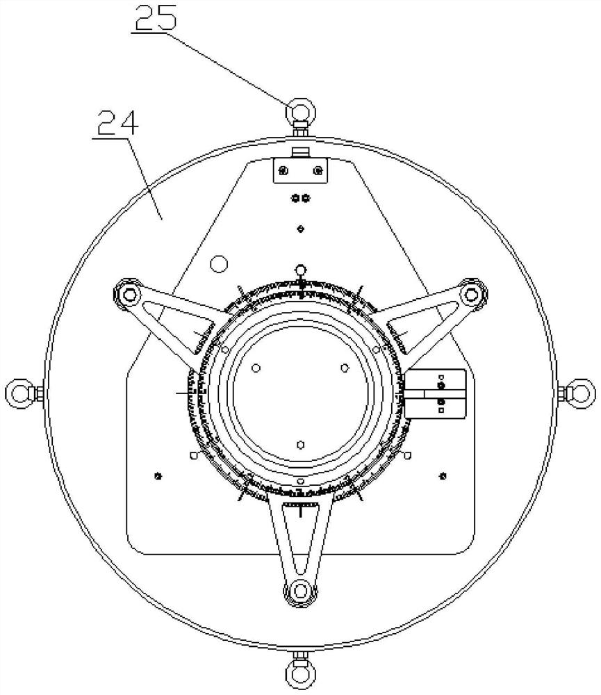 Air suspension reversing frame of static balancing machine and air suspension type static balancing machine