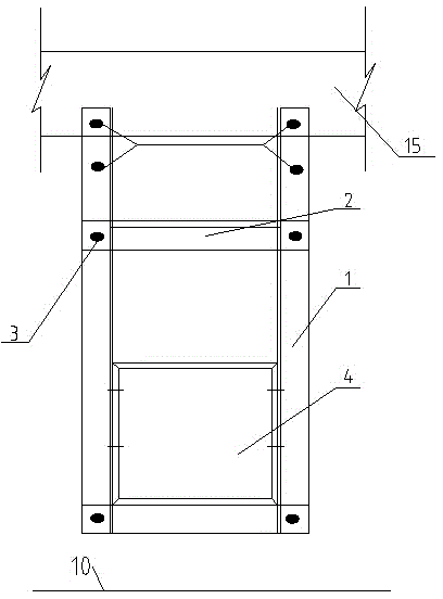 Earlier direct mounting method for concealed distribution box of filler wall