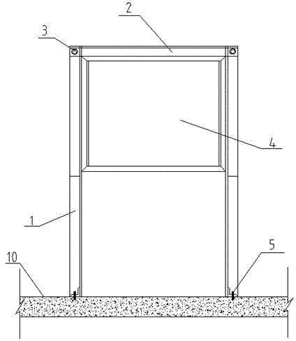 Earlier direct mounting method for concealed distribution box of filler wall