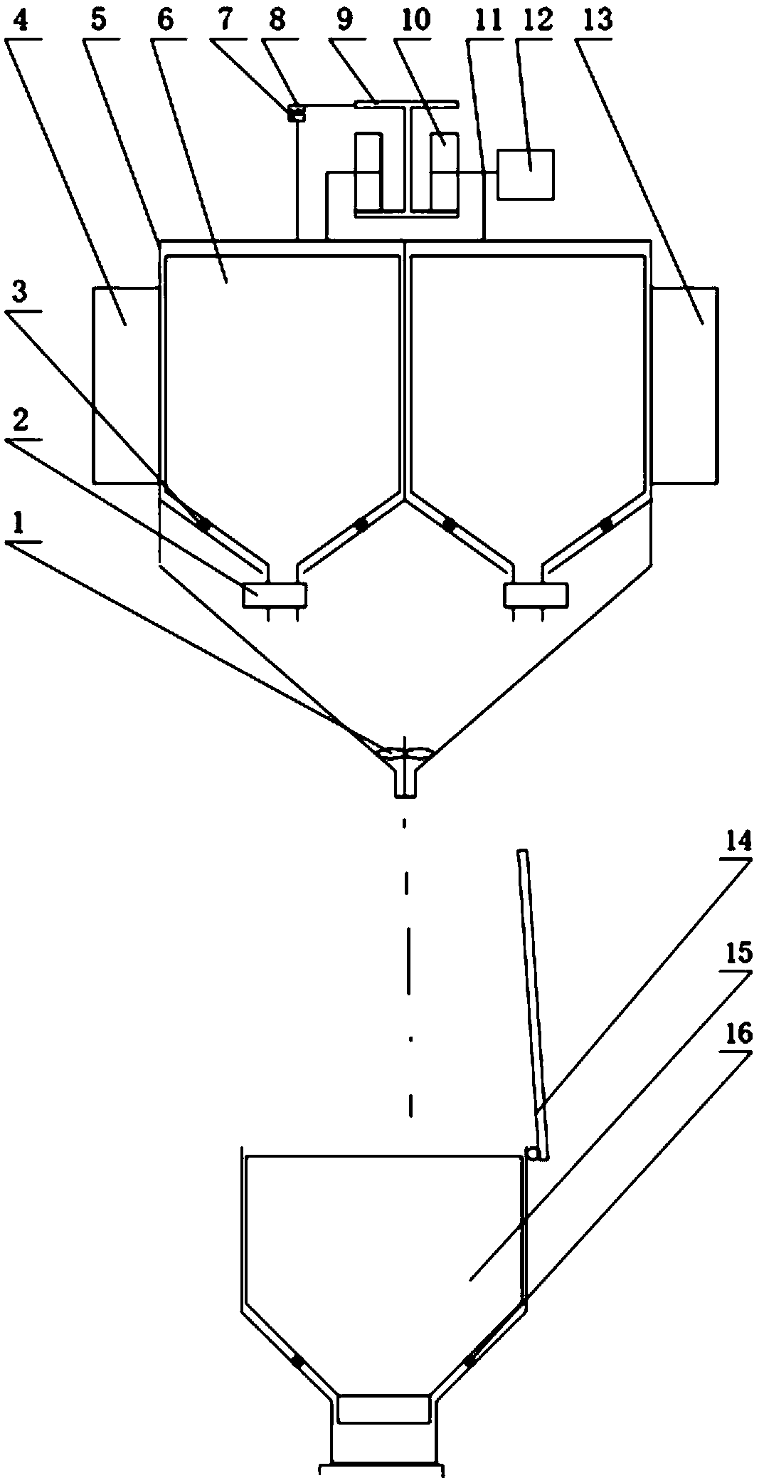 Automatic feeding system for track type indoor breeding feeders