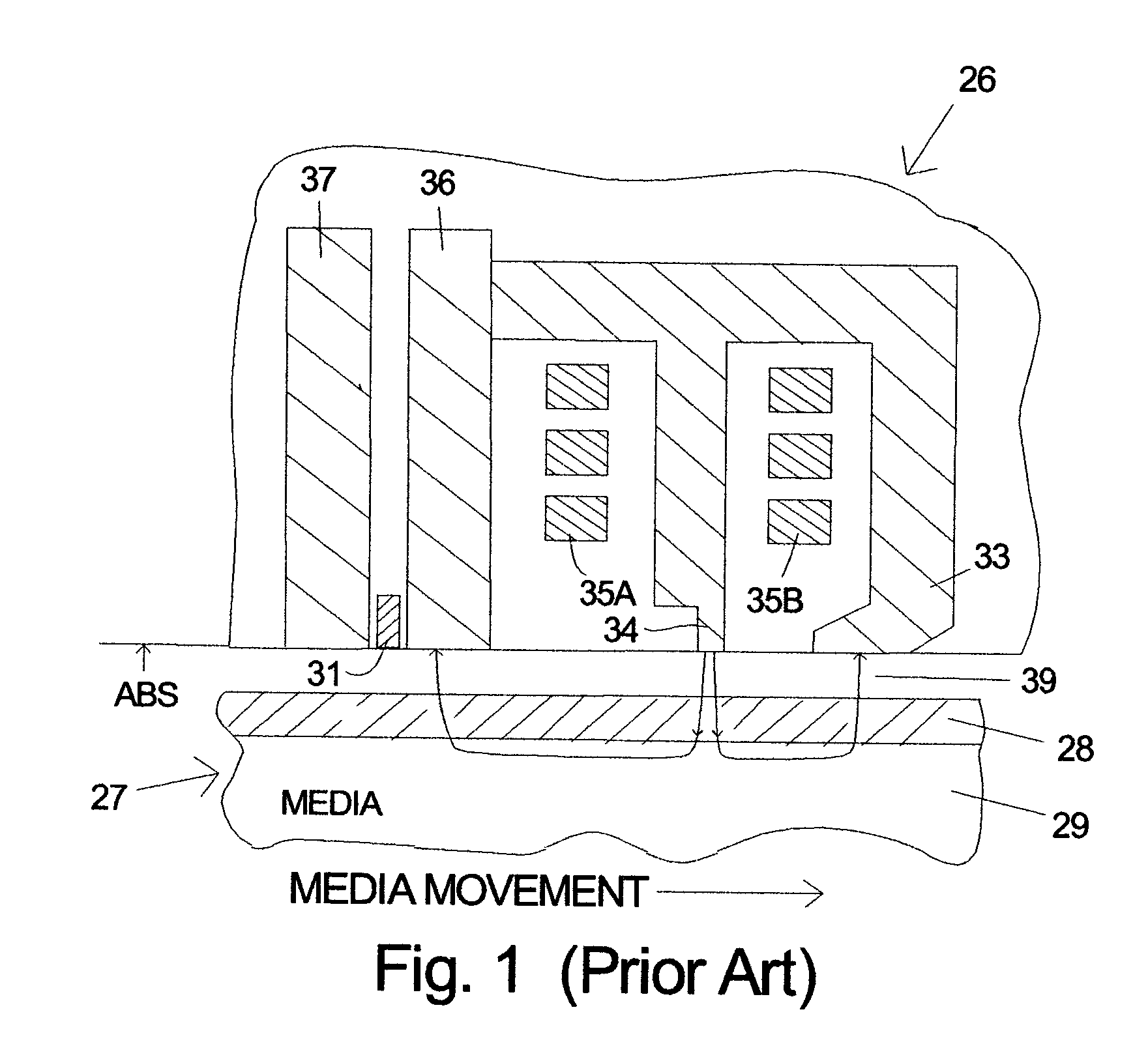 Magnetic transducer for perpendicular magnetic recording with single pole write head with trailing shield