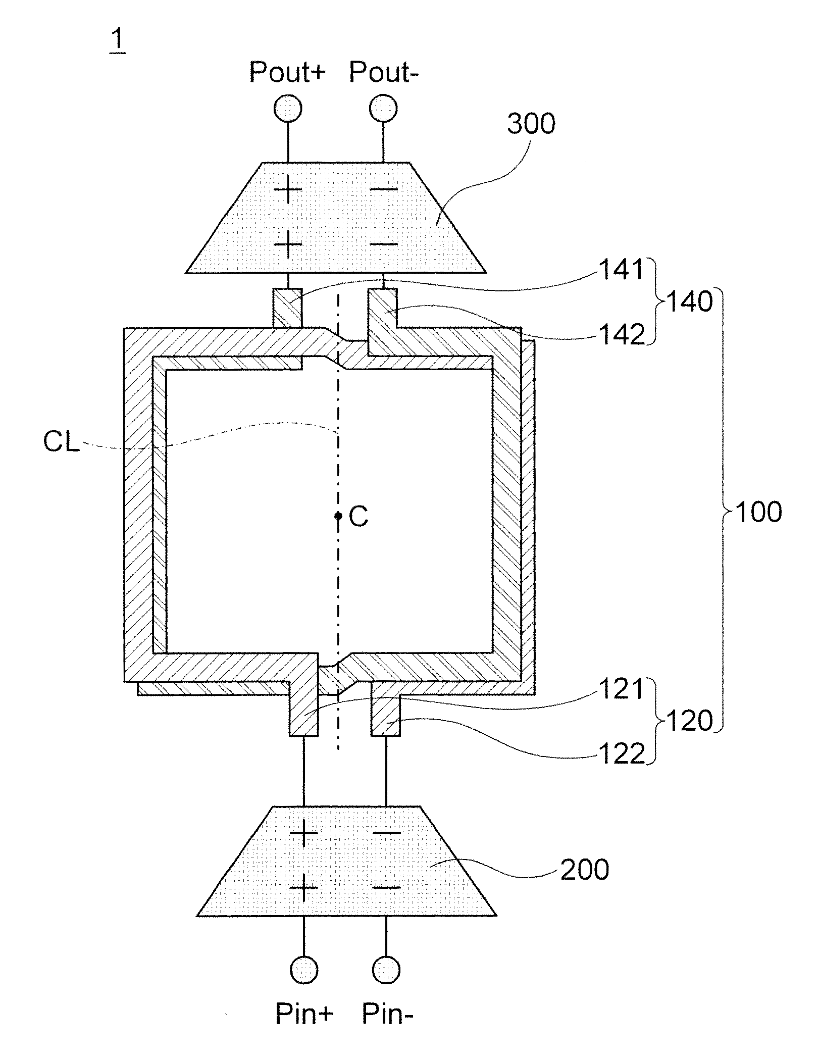 Transformer and CMOS power amplifier including the same