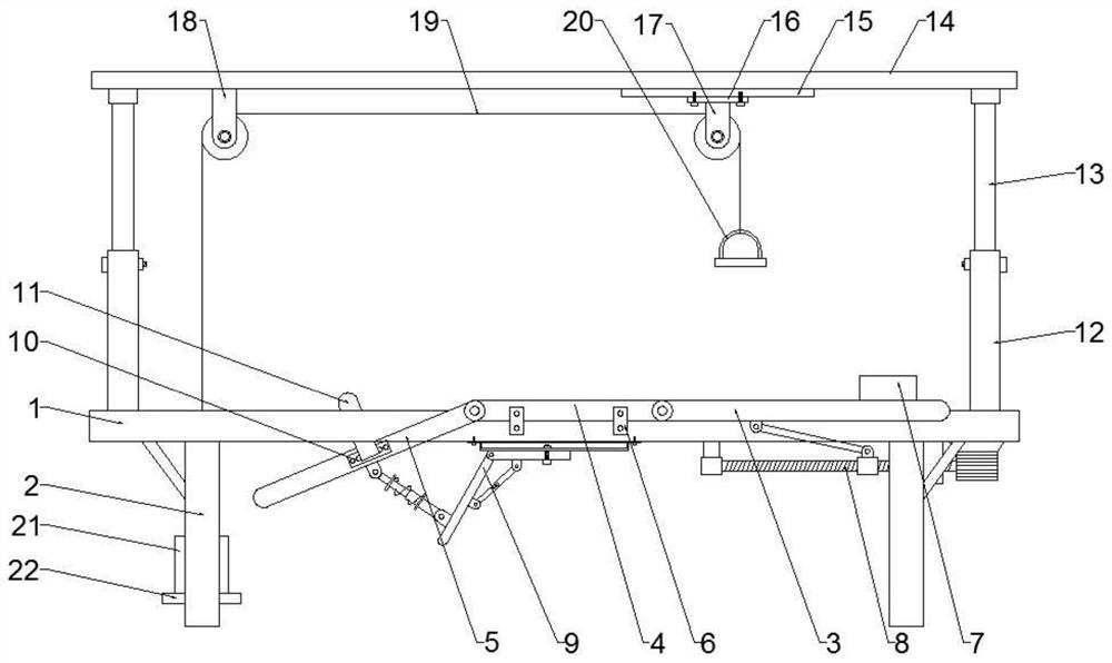 Rehabilitation training device for knee joints