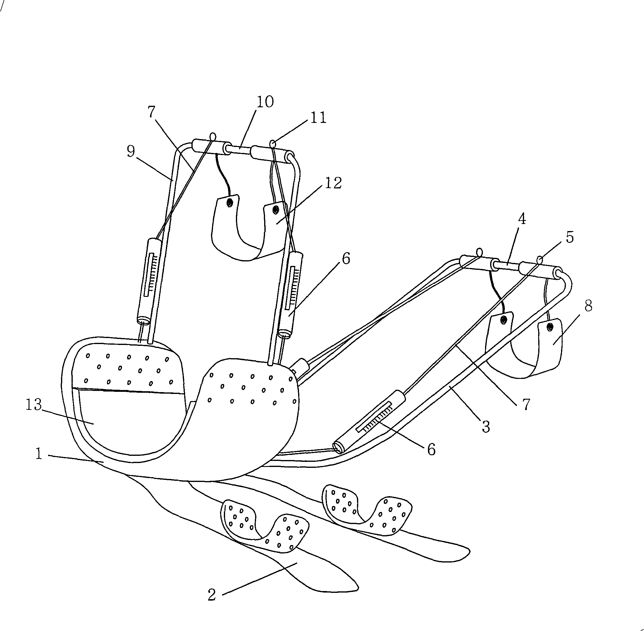 Movable ankle and foot joints metering orthotic device