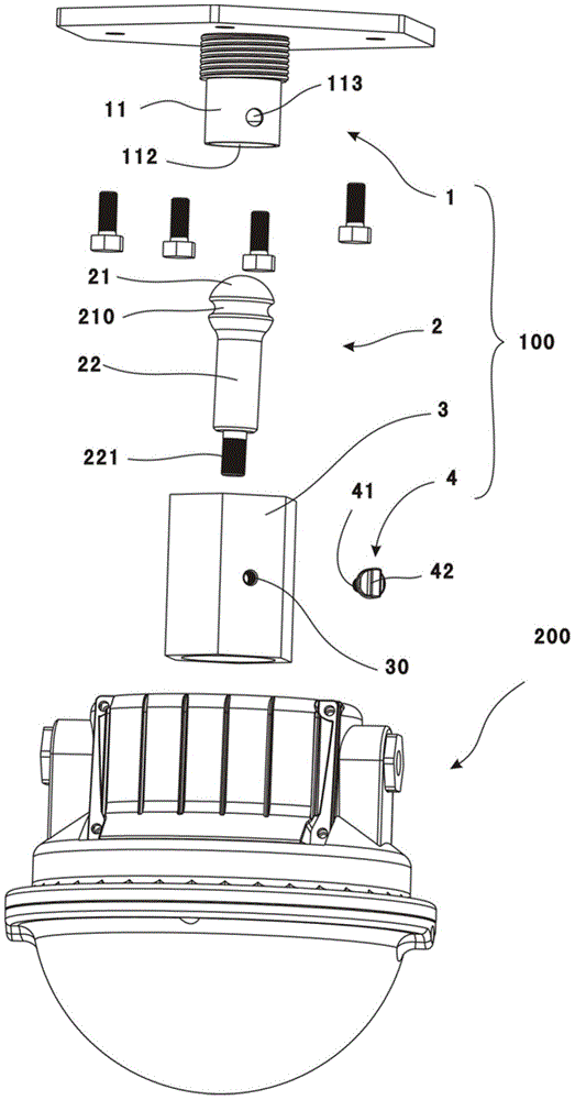 Lamp mounting bracket and lamp using same