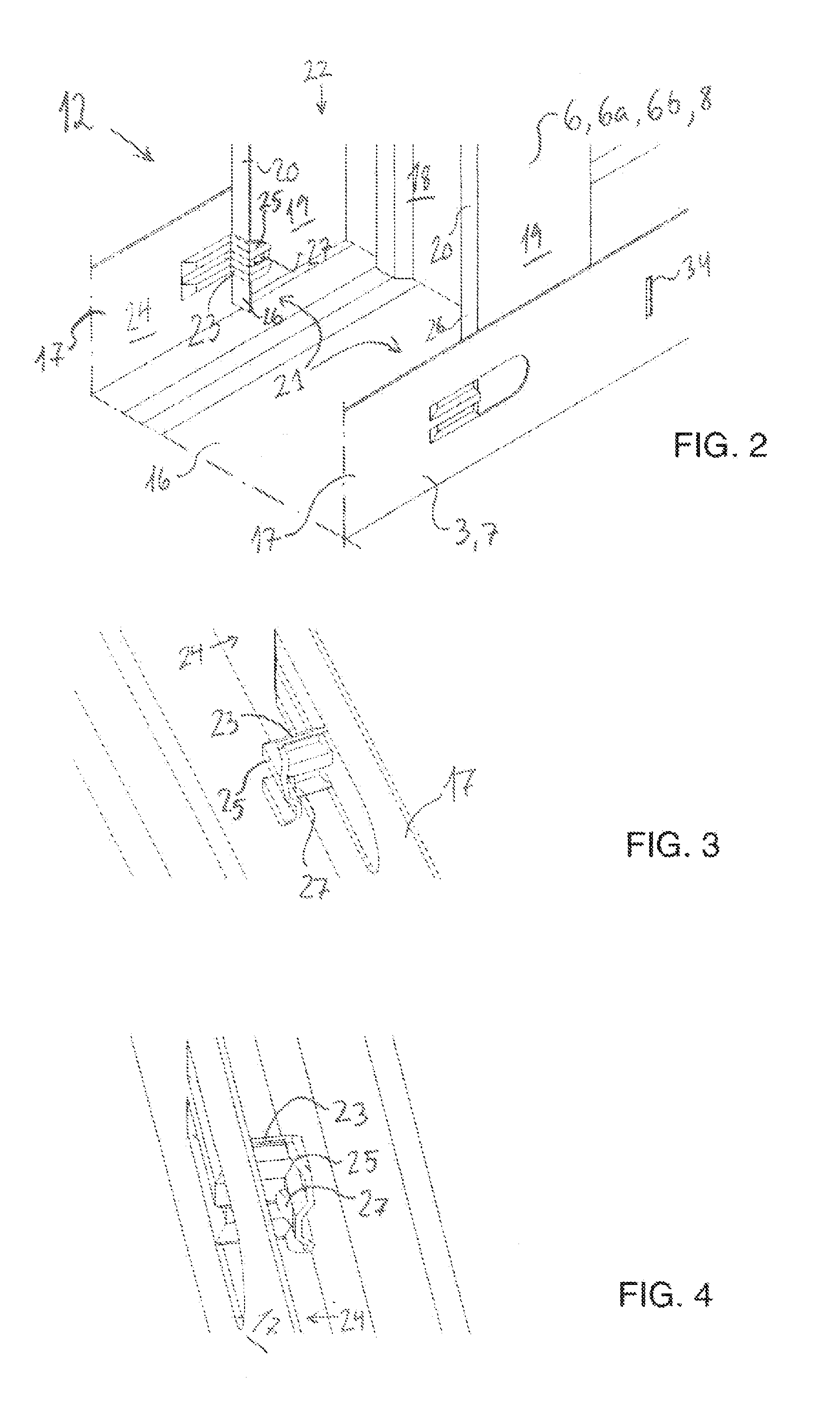 Sectional rail system as base for a plate covering