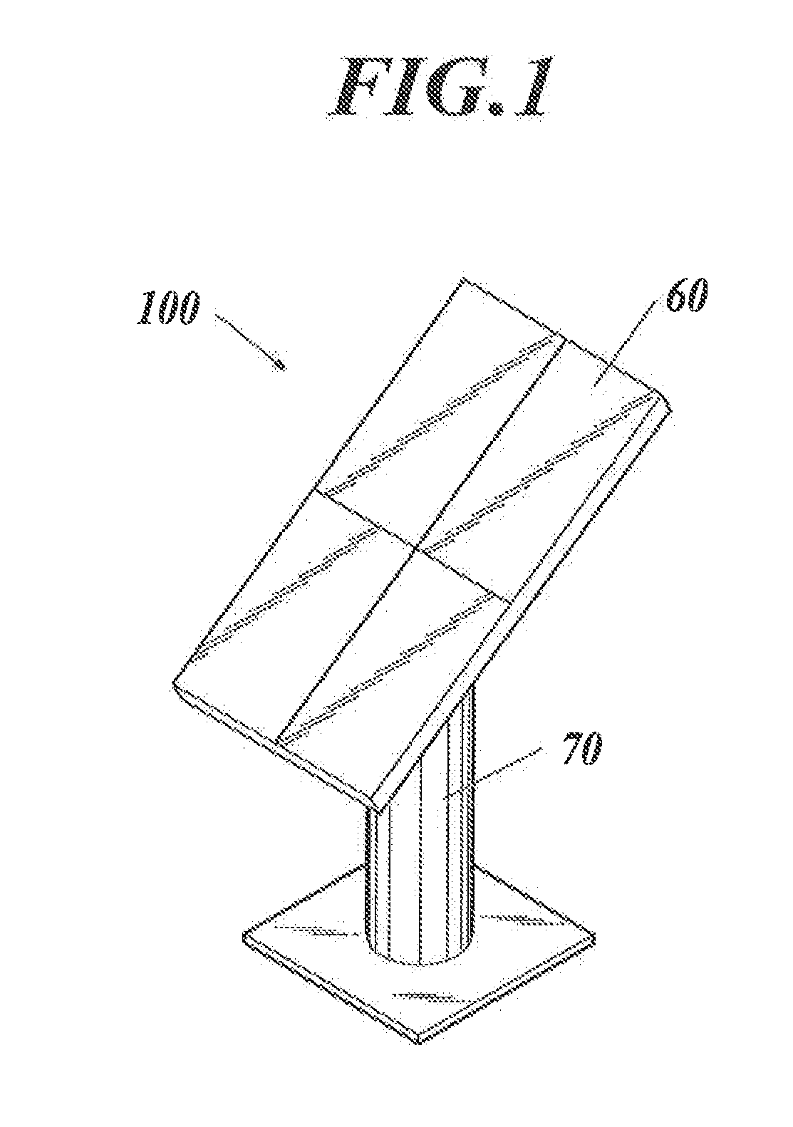 Reflective panel for solar power generation