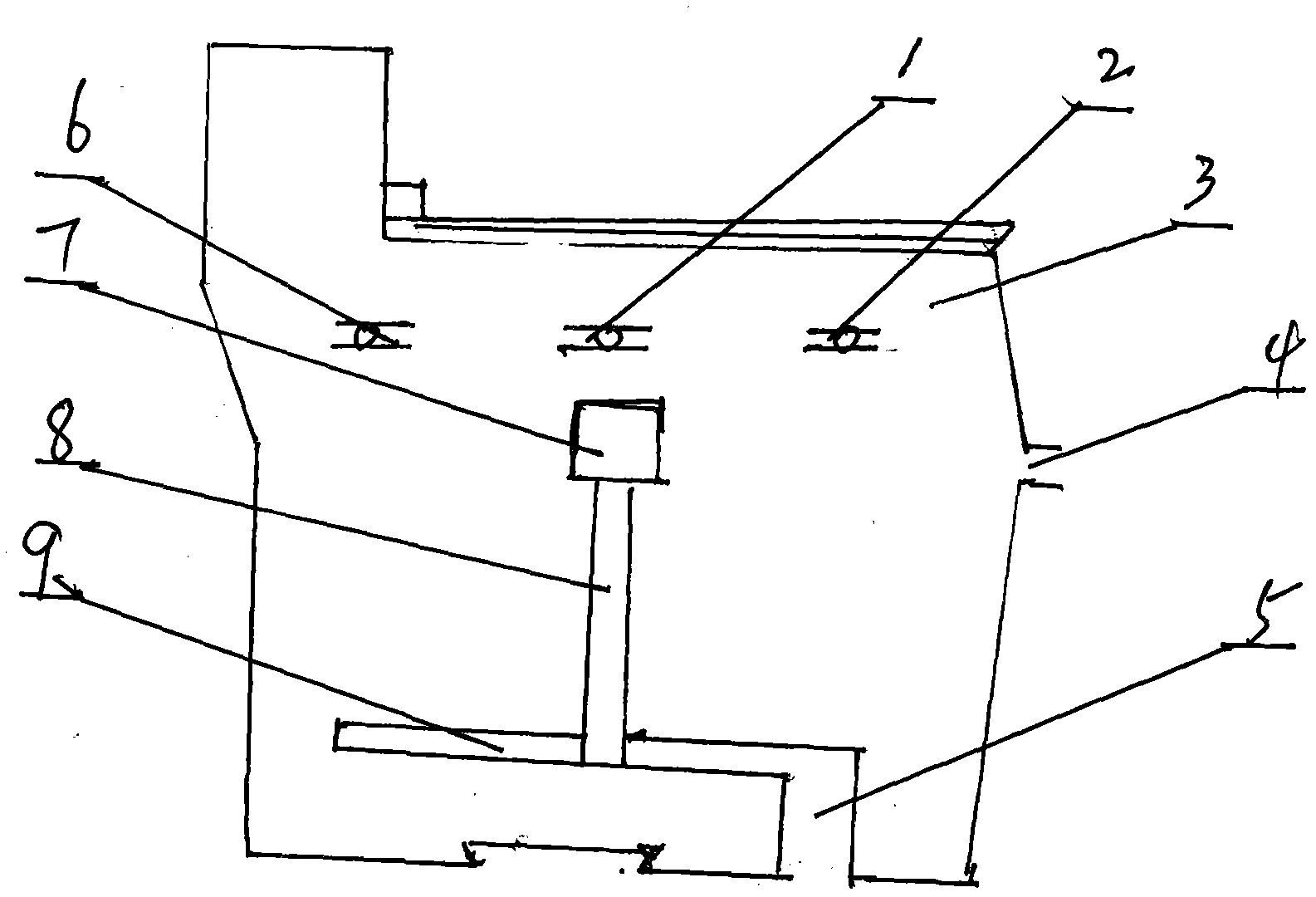 Simple manual pedestal pan capable of separating excrement from urine, cleaning and drying hip and collecting excrement and urine