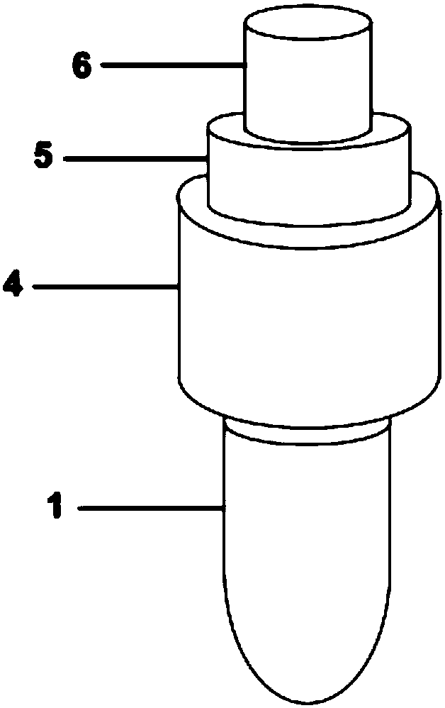 Magnetic separation type catalytic device for eliminating hydrogen peroxide and application thereof