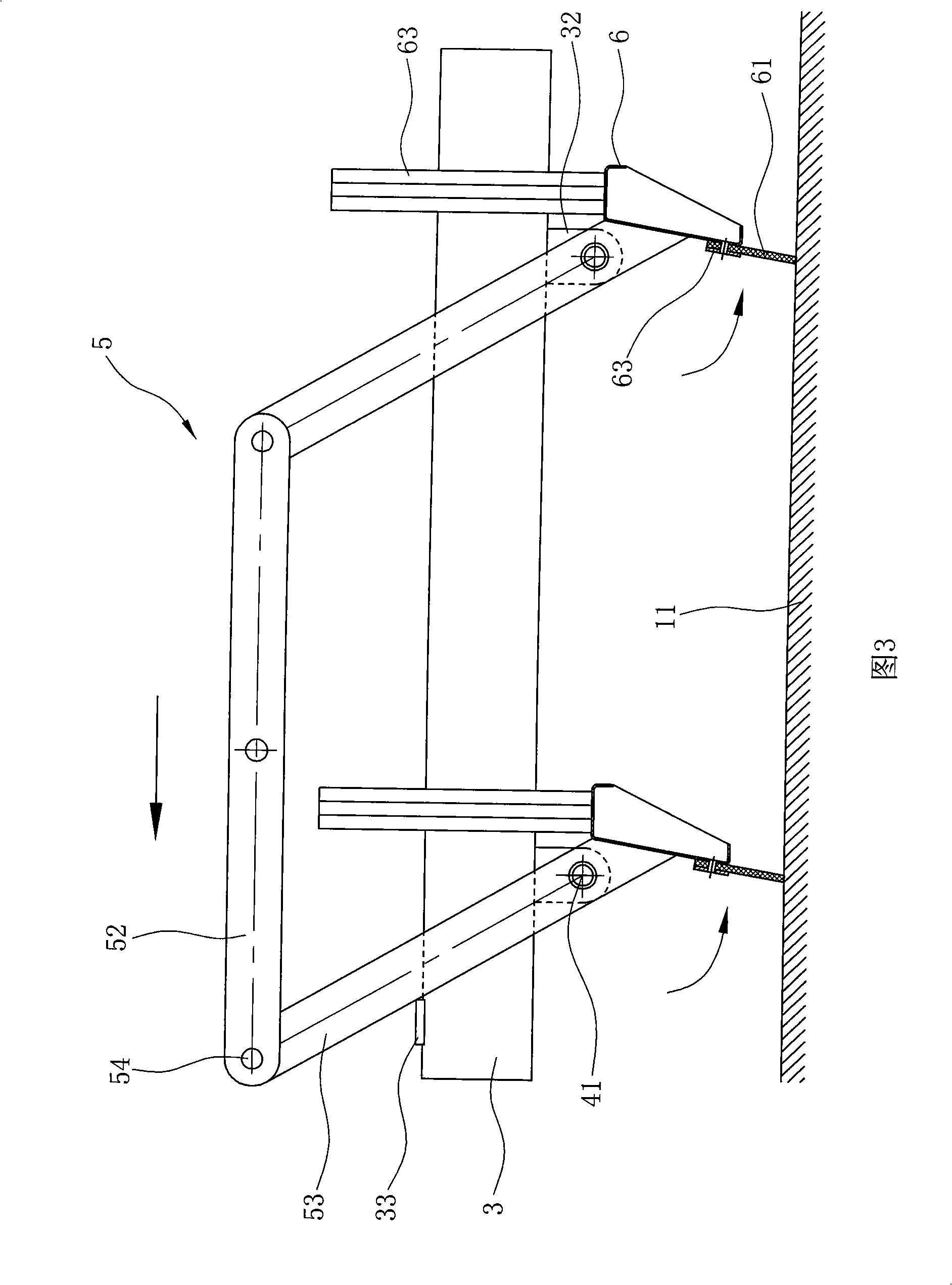 Mud scraper for sewage precipitation pool