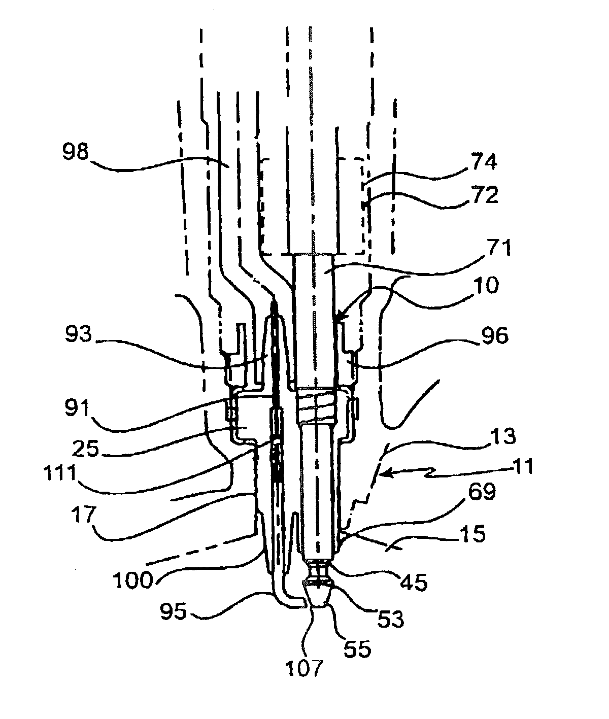 Combined fuel injection and ignition means