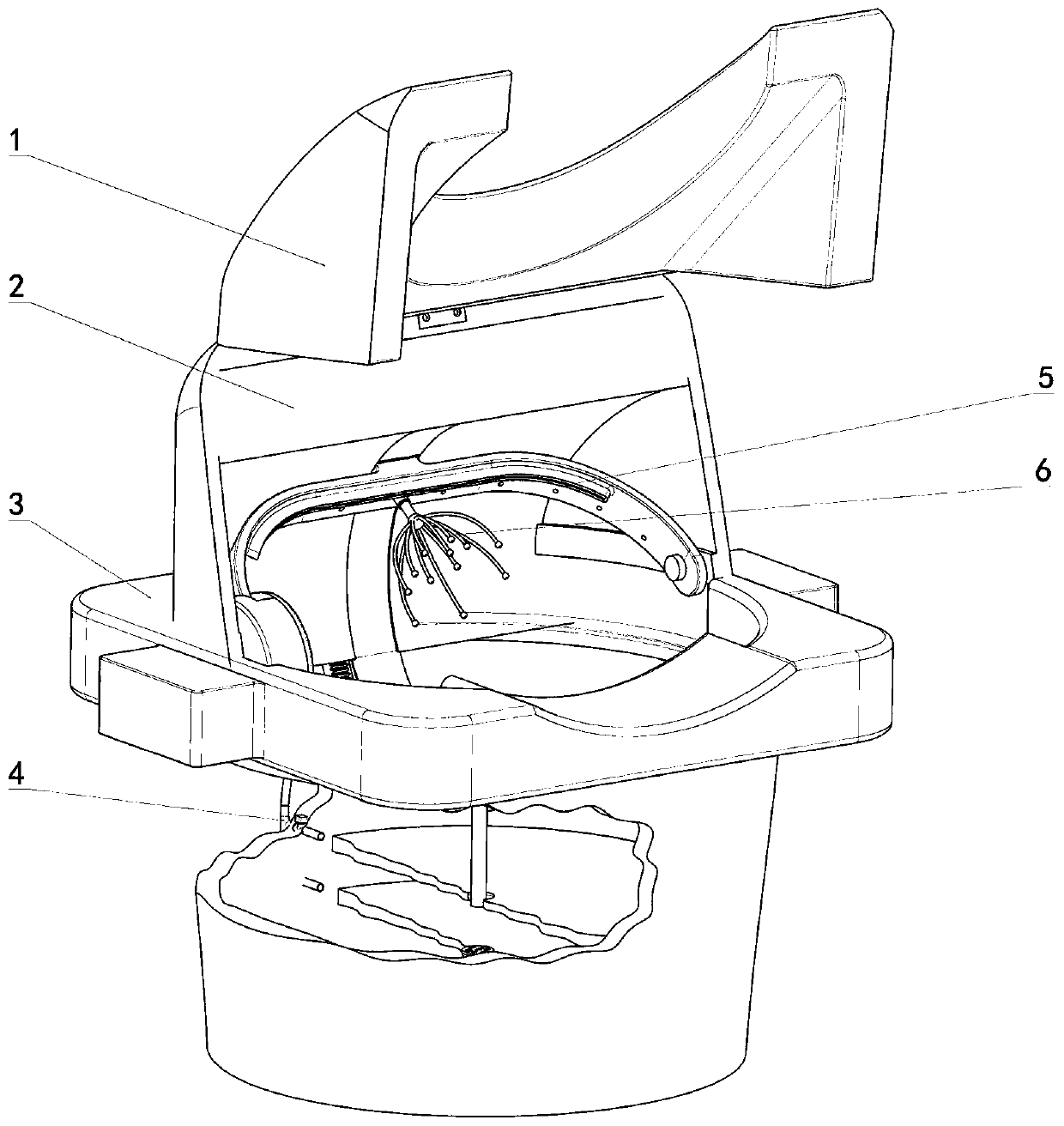 Full-automatic portable hair washing care machine