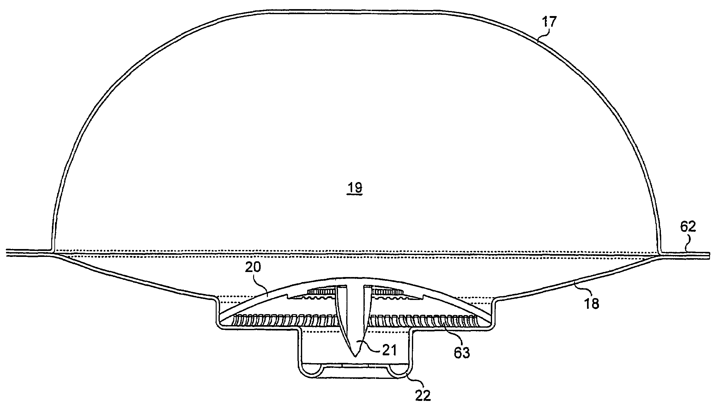 Closed capsule with opening means