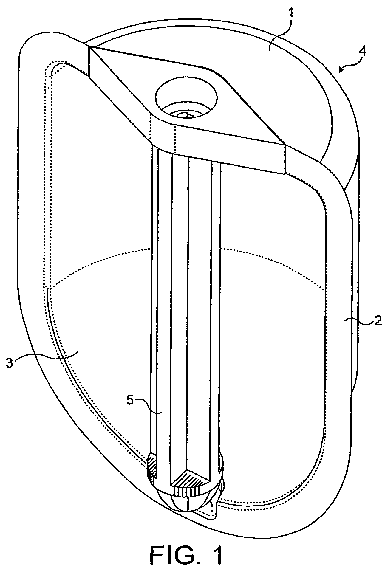 Closed capsule with opening means