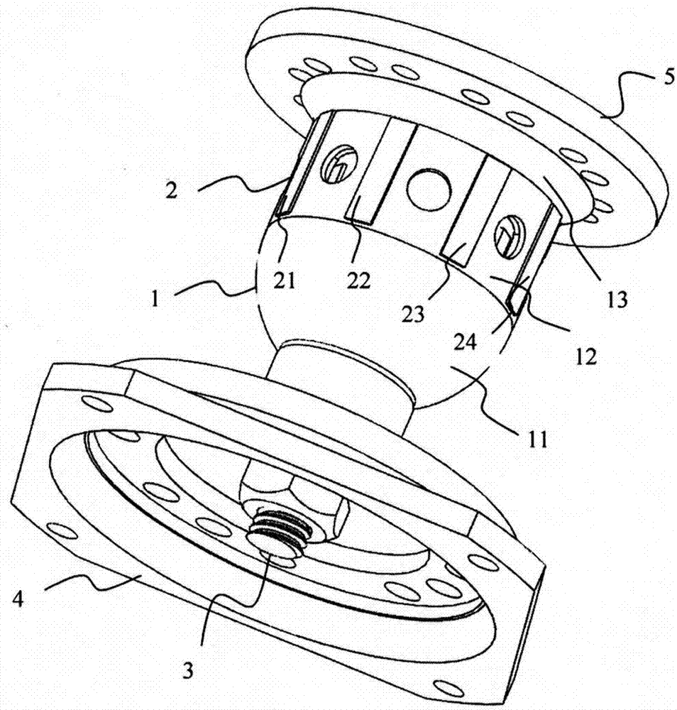 A three-dimensional multi-surface fusion sensitive structural element and a vibrating gyroscope containing the same