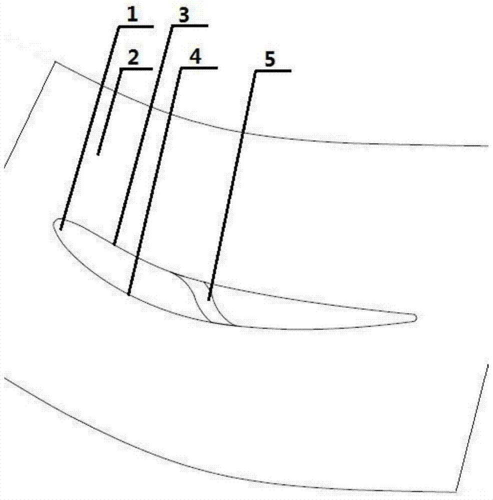 A stator blade cascade of an axial flow compressor