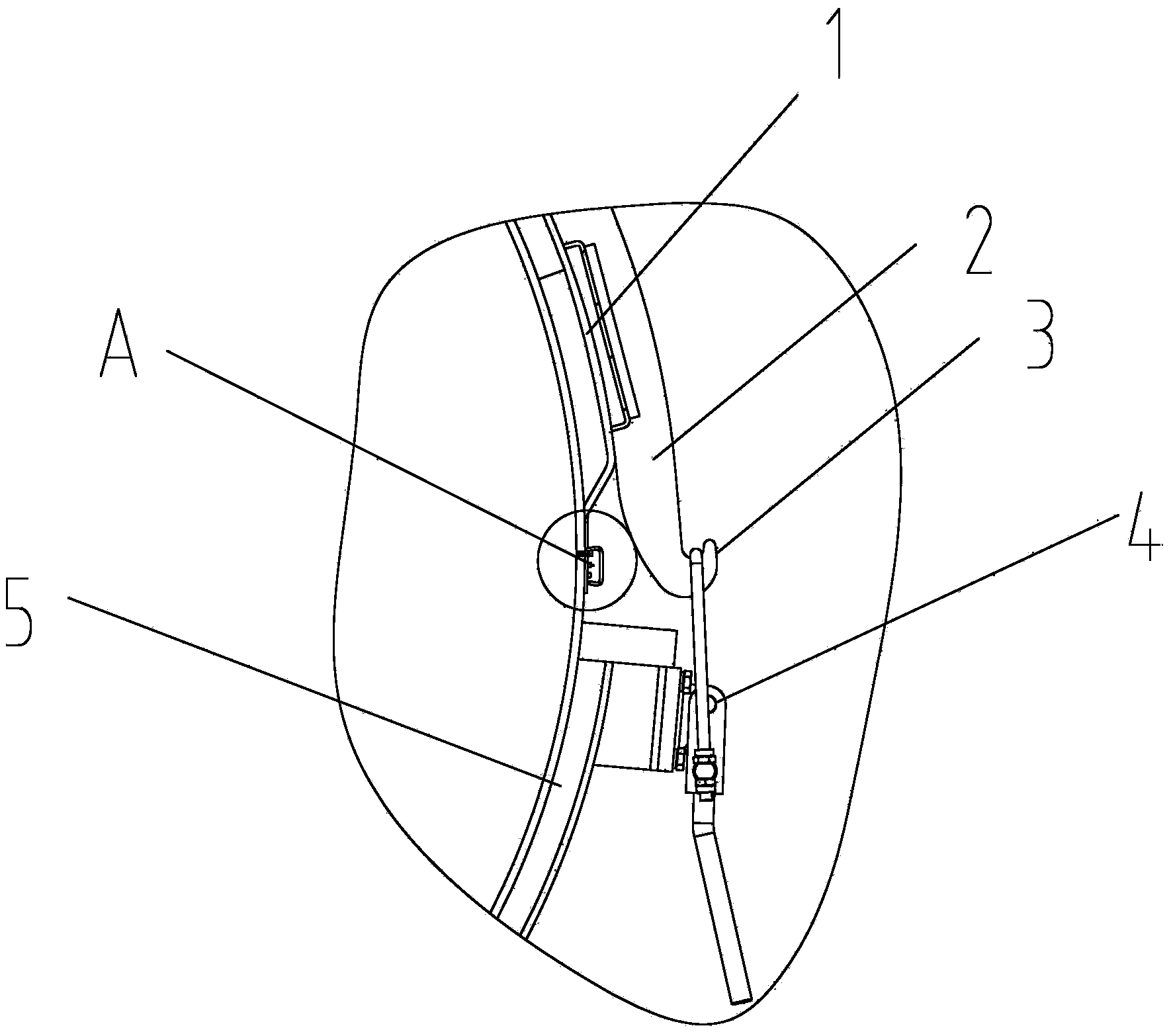 Cooling mixer upper cover sealing structure