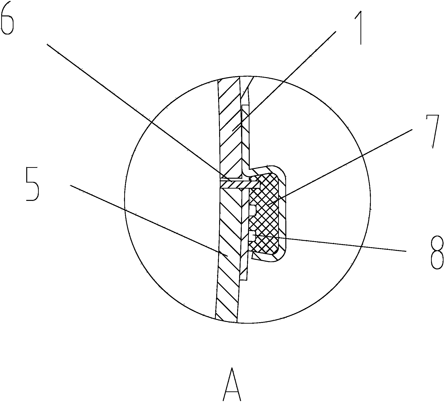 Cooling mixer upper cover sealing structure