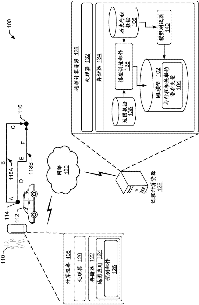 Predicting and utilizing variability of travel times in mapping services