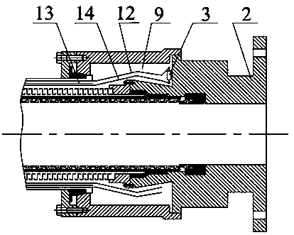 Detection device and method for ocean non-coking flexible pipeline outer sheath layer damage