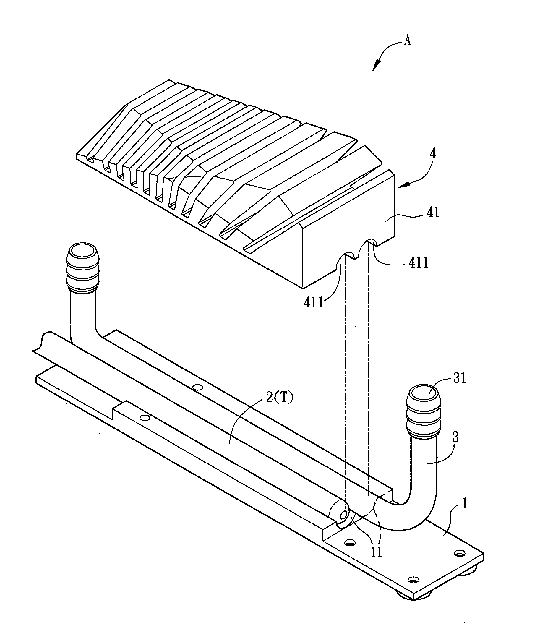 Heat dissipating module