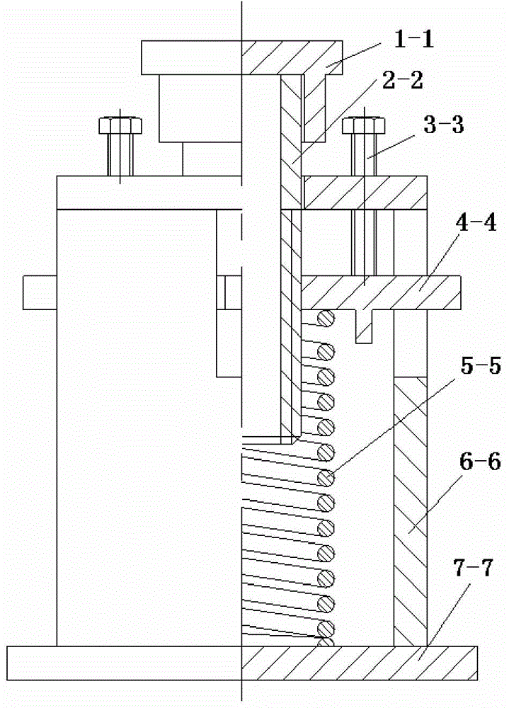 Elastic compensation device/group/bracket and absorption tower device