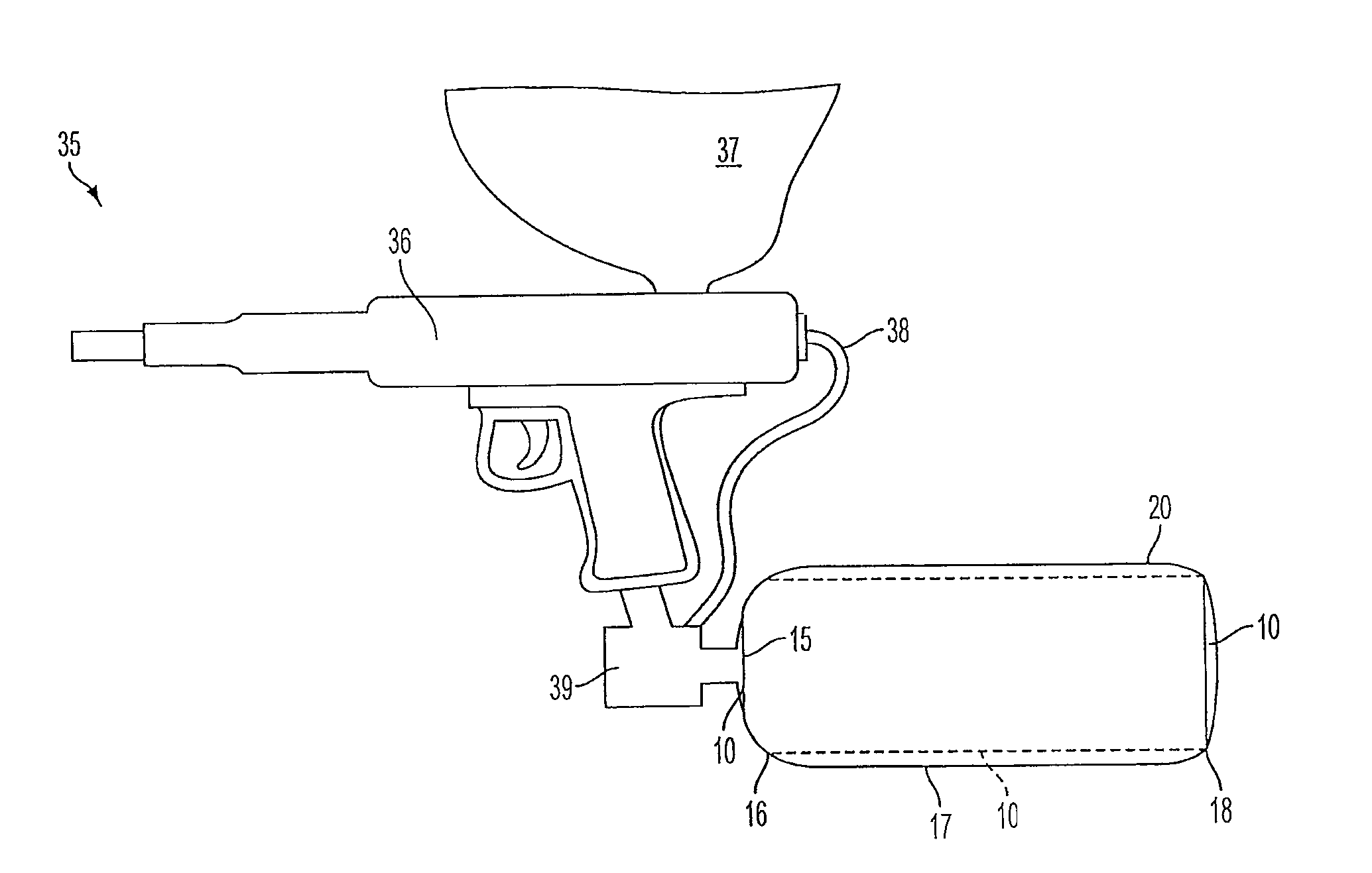 Protective cover for a paintball gun gas canister