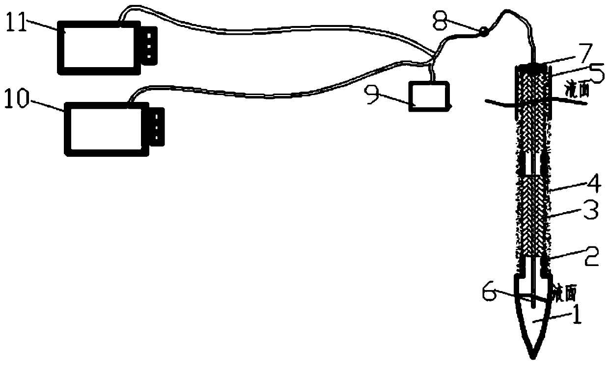 A tailings dam silting negative pressure drainage reinforcement device