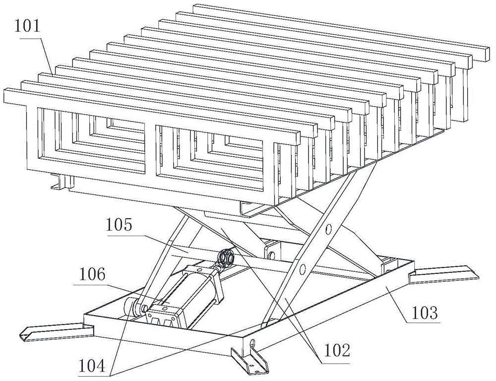 Gantry wrapping machine with jacking platform