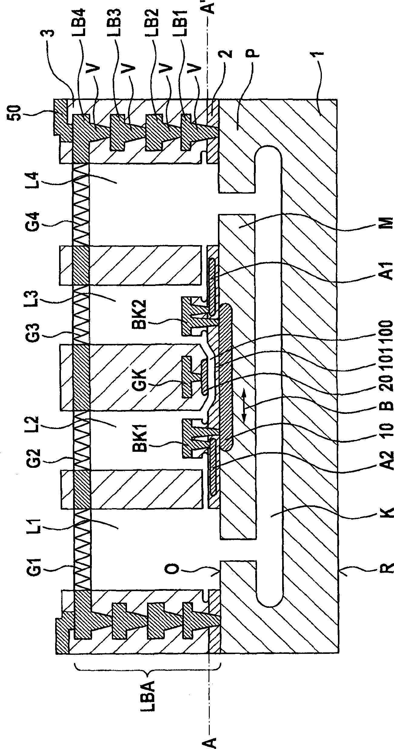 Microelectronic component and corresponding production process