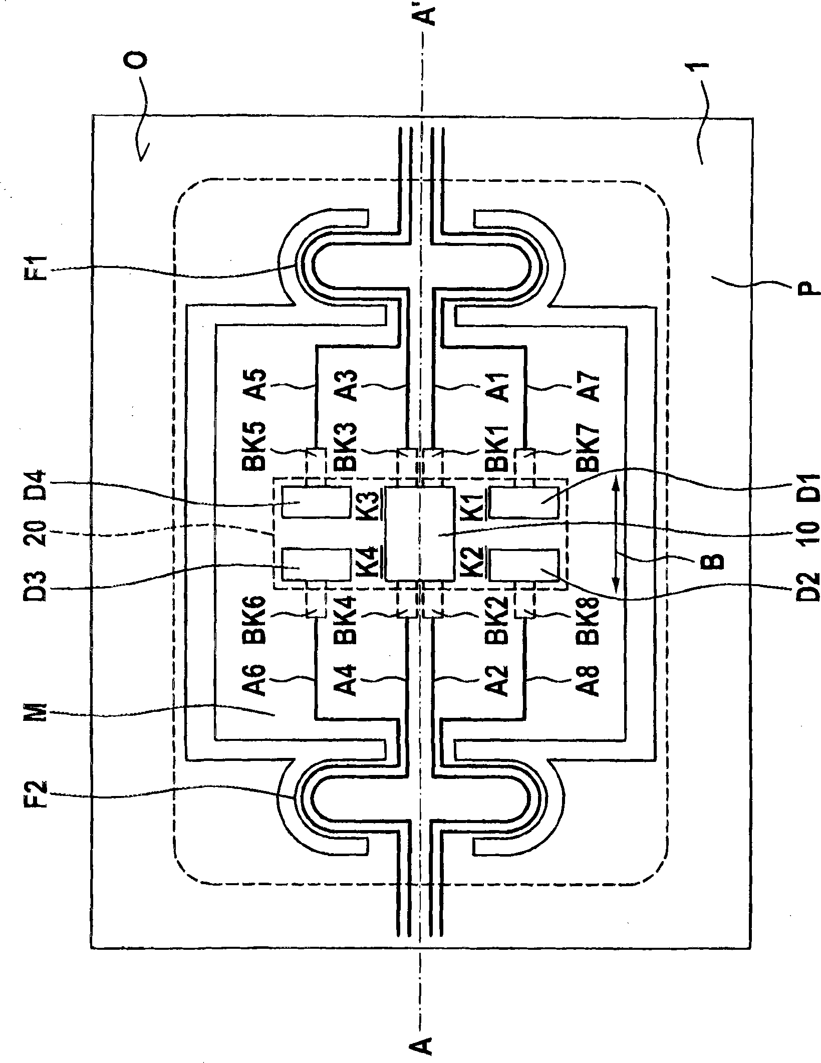 Microelectronic component and corresponding production process