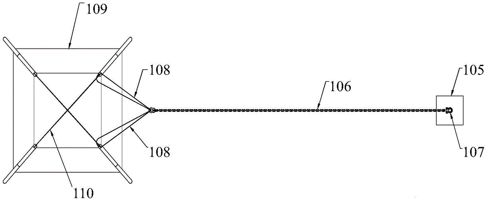 Anti-twist installation method for underwater structures in deep water