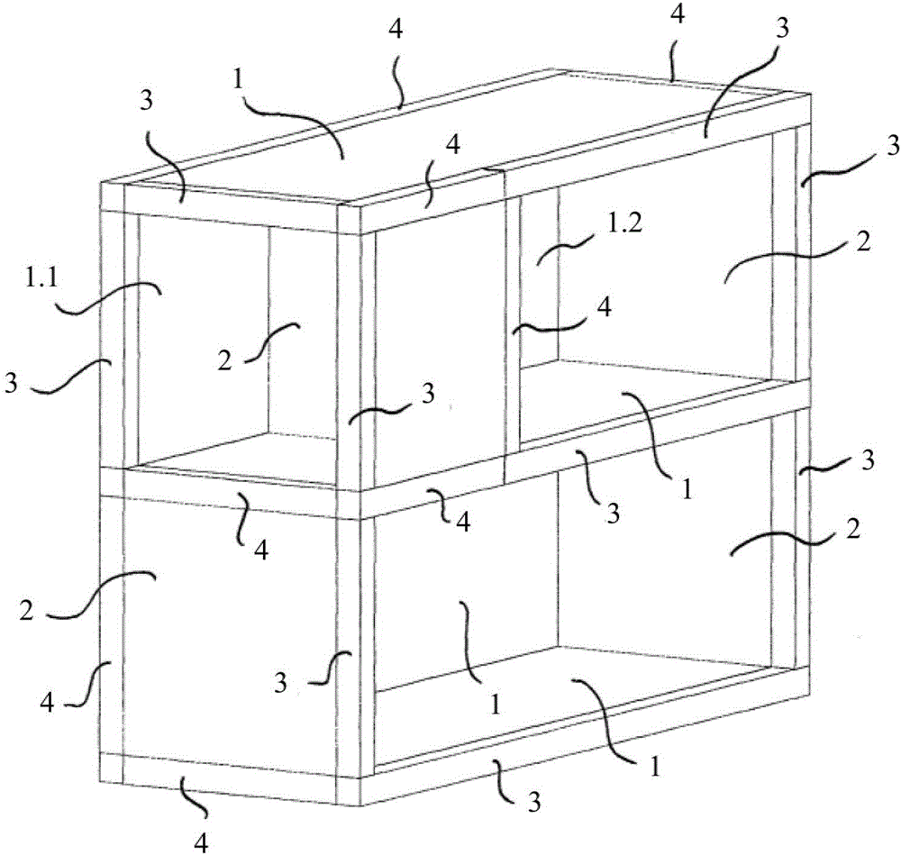 Piece of display furniture for displaying goods