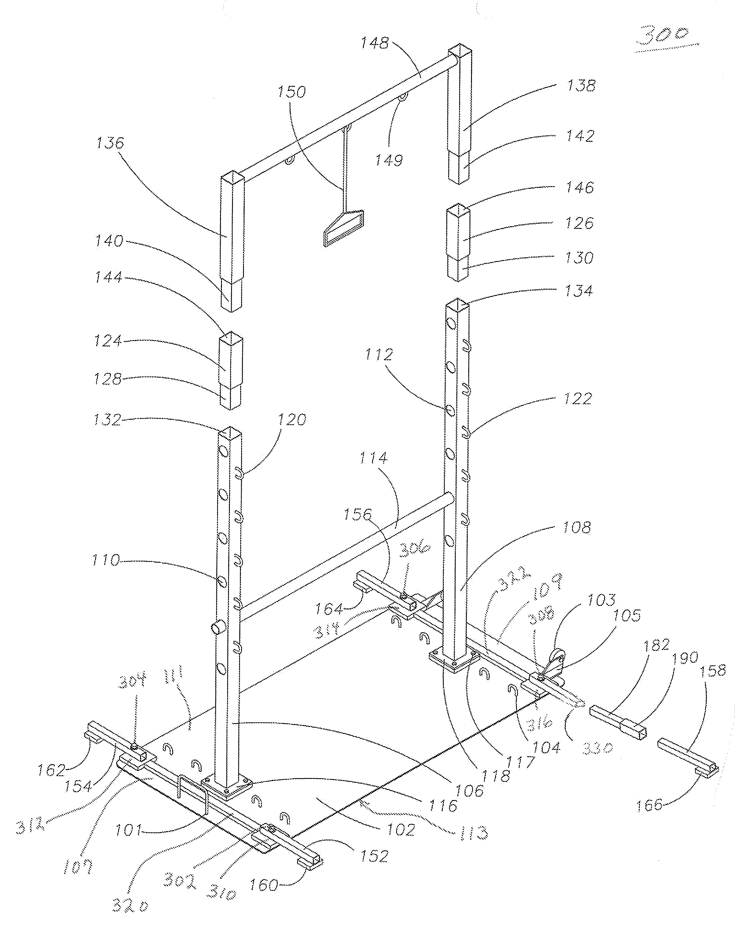 Apparatus for Performing Body Exercises Having Pivotally Mounted Stabilizers