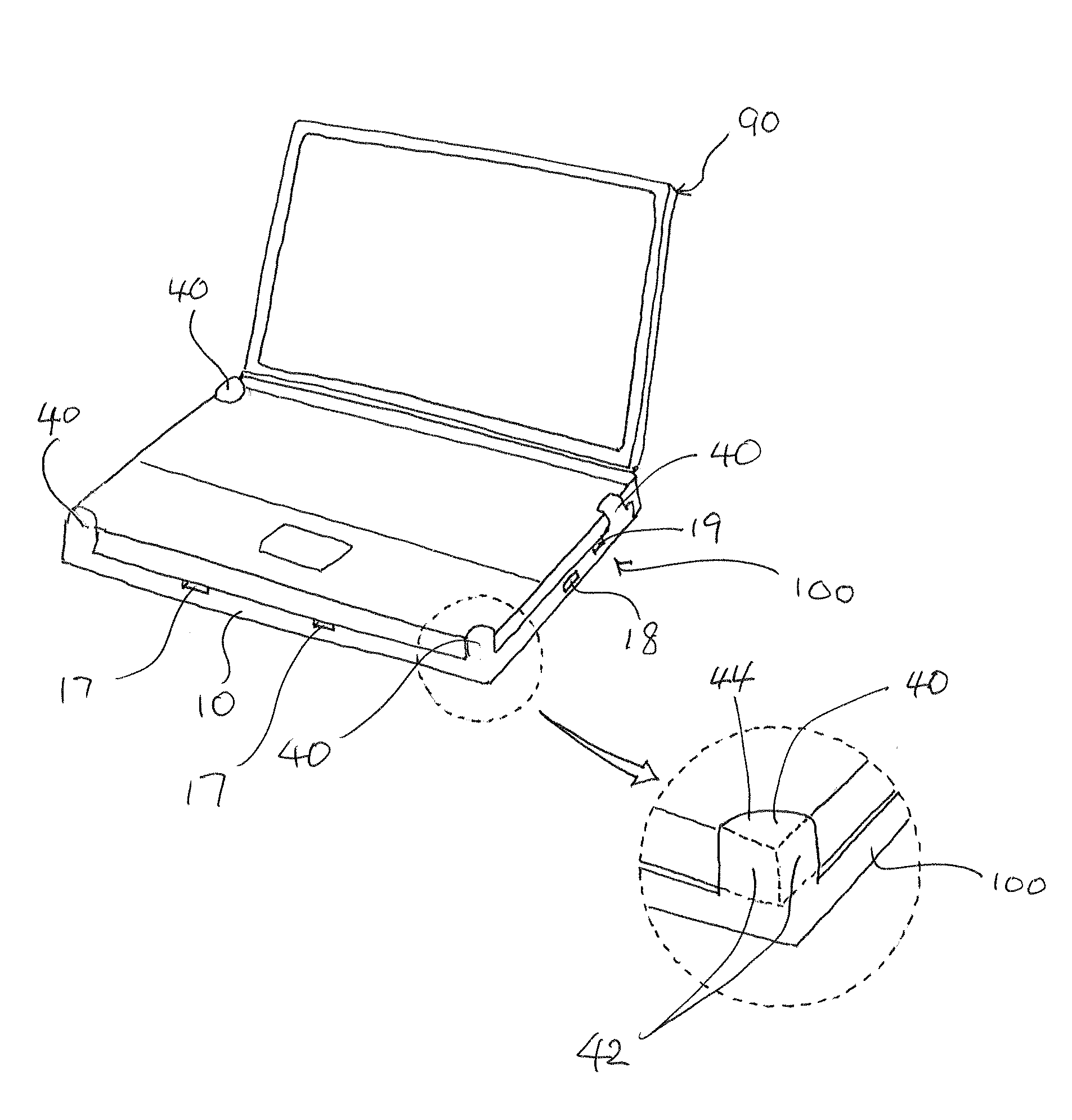 Base case battery with storage