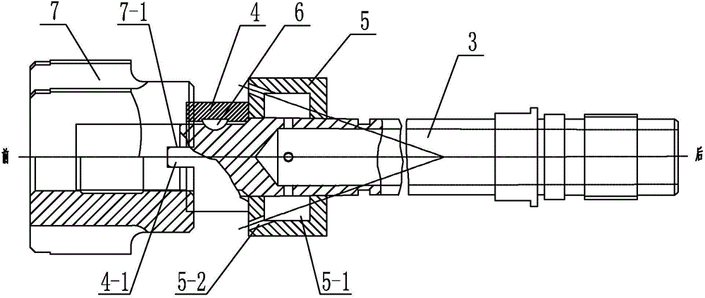 Method for processing deep hole of sleeve of steam turbine by using stepped reamer