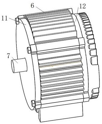 Inner rotor motor cooling structure