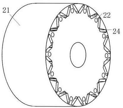 Inner rotor motor cooling structure